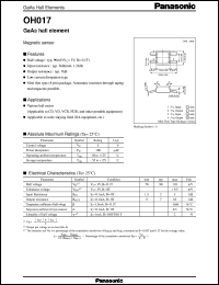 OH10017 datasheet: GaAs hall element OH10017