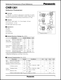 CNB1301 datasheet: Reflective Photosensors CNB1301