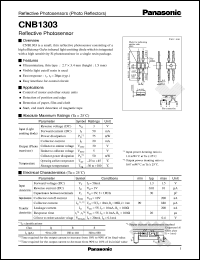 CNB1303 datasheet: Reflective Photosensors CNB1303