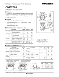 CNB2001 datasheet: Reflective Photosensors CNB2001