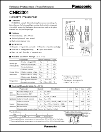 CNB2301 datasheet: Reflective Photosensors CNB2301