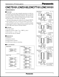 CNC1H101 datasheet: Optoisolators CNC1H101