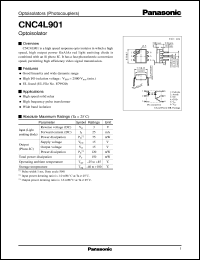 CNC4L901 datasheet: Optoisolators CNC4L901