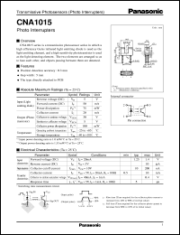 CNA1015 datasheet: Photo Interrupters CNA1015