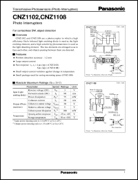 CNZ1102 datasheet: Photo Interrupters CNZ1102