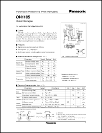 CNZ1105 datasheet: Photo Interrupters CNZ1105