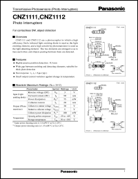 CNZ1112 datasheet: Photo Interrupters CNZ1112