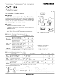 CNZ1179 datasheet: Photo Interrupters CNZ1179