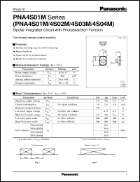 PNA4S04M datasheet: Bipolar Integrated Circuit with Photodetection Function PNA4S04M