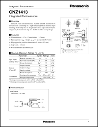 CNZ1413 datasheet: Integrated Photosensors CNZ1413