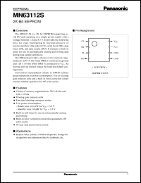 MN63112S datasheet: 2K-Bit EEPROM MN63112S