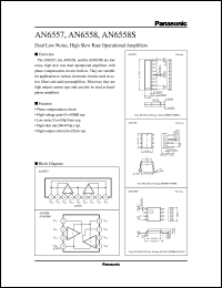 AN6558 datasheet: Dual Low Noise, High Slew Rate Operational Amplifiers AN6558