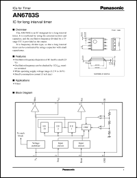 AN6783S datasheet: IC for long interval timer AN6783S