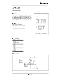 AN6701S datasheet: Temperature Sensor IC AN6701S