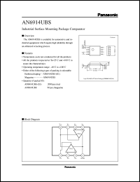 AN6914UBS datasheet: Industrial Surface Mounting Package Comparator AN6914UBS