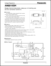 AN8015SH datasheet: 1-ch. step-down, step-up, or inverting use DC-DC converter control IC AN8015SH