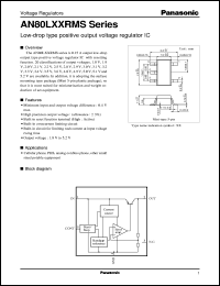 AN80L25RMS datasheet: Low-drop type positive output voltage regulator IC AN80L25RMS