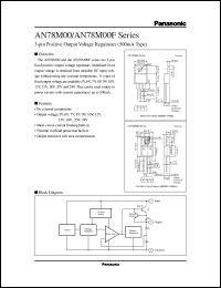 AN78M06 datasheet: Positive Output Voltage Regulators with Reset pin (1A/500mA Type) AN78M06