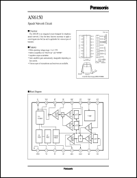 AN6150 datasheet: Speech Network Circuit AN6150