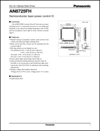 AN8725FH datasheet: Semiconductor laser power control IC AN8725FH