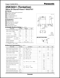 2SK3031 datasheet: Silicon N-Channel Power F-MOS FET 2SK3031