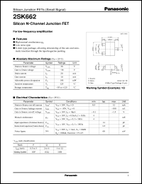 2SK0662 datasheet: Silicon N-Channel Junction FET 2SK0662