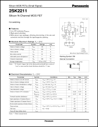 2SK2211 datasheet: Silicon N-Channel MOS FET 2SK2211