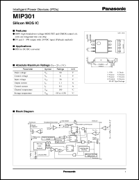 MIP301 datasheet: Intelligent Power Device (IPD) MIP301