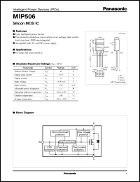 MIP506 datasheet: Intelligent Power Device (IPD) MIP506