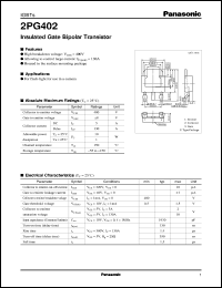 2PG402 datasheet: Insulated Gate Bipolar Transistor 2PG402
