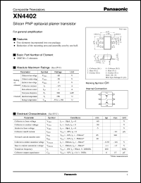 XN04402 datasheet: Silicon PNP epitaxial planer transistor XN04402