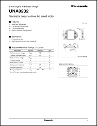 UNA0232 datasheet: Transistor array to drive the small motor UNA0232