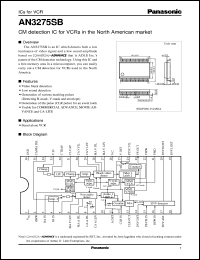 AN3275SB datasheet: CM detection IC for VCRs in the North American market AN3275SB