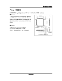AN2101FH datasheet: NTSC/PAL signal processor IC for 510H color CCD camera AN2101FH