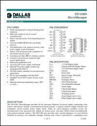 DS1238A-10 datasheet: MicroManager DS1238A-10