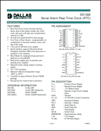 DS1306EN datasheet: Serial Alarm Real Time Clock (RTC) DS1306EN