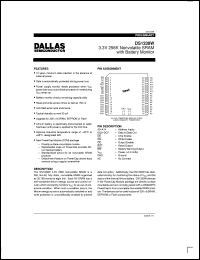 DS1330WP-100 datasheet: 3.3V 256K Nonvolatile SRAM with Battery Monitor DS1330WP-100