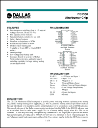 DS1336 datasheet: Afterburner Chip DS1336