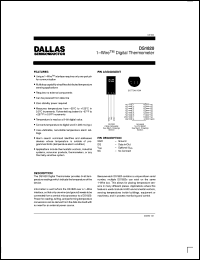 DS1820 datasheet: 1-Wire Digital Thermometer DS1820