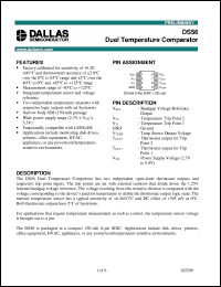 DS56S datasheet: Dual Temperature Comparator DS56S