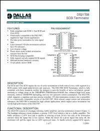 DS21T05Z datasheet: SCSI Terminator DS21T05Z