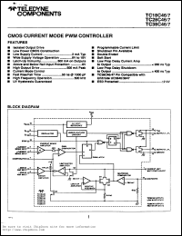 TC28C47EPE datasheet: Non-inverting CMOS current mode PWM controller TC28C47EPE