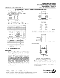TISP2072F3P datasheet:  Symmetrical Overvoltage TISP for 3 Wire Battery Backed Ringer Protection TISP2072F3P
