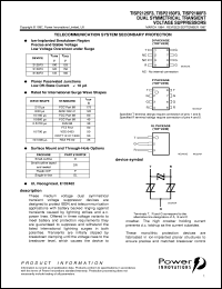 TISP2150F3SL datasheet:  Symmetrical Overvoltage TISP for 3 Wire Battery Backed Ringer Protection TISP2150F3SL