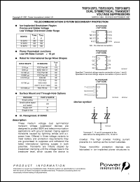 TISP3150F3P datasheet:  Dual Symmetrical Overvoltage TISP for 3 Wire Ground Backed Ringer Protection TISP3150F3P