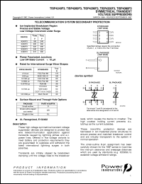 TISP4380F3SL datasheet:  Single Symmetrical Overvoltage TISP for 2 Wire Systems TISP4380F3SL