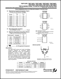 TISP7125F3DR datasheet:  Triple Symmetrical Overvoltage TISP for 3 Wire ISDN / Interwire Protection TISP7125F3DR