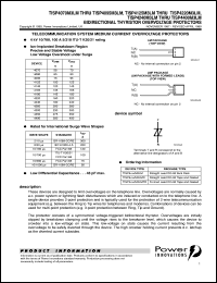 TISP4125M3LM datasheet: Single Symmetrical Overvoltage TISP for 2 Wire Protection TISP4125M3LM