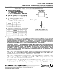 TISP4070L3 datasheet:  Single Bidirectional Overvoltage Protection TISP4070L3