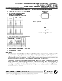 TISP4095M3BJ datasheet:  Single Bidirectional Overvoltage Protection TISP4095M3BJ